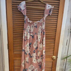 off the shoulder dress with elastic bust area